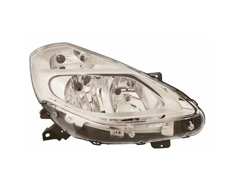 Headlight right H7+H7 Chrome 4333962 Van Wezel