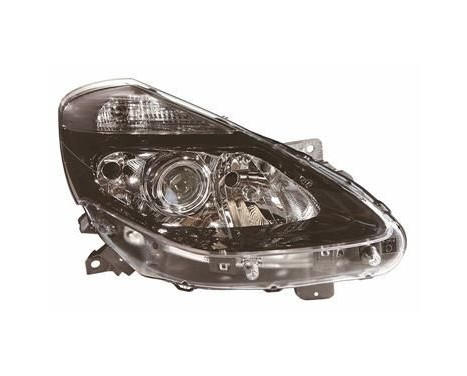 Headlight right H7+H7+H1 BLACK Steering 4333966 Van Wezel, Image 2