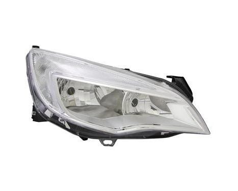 Headlight right H7+H7 including actuator 3749962 Van Wezel