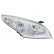 Headlight right H7+H7 including actuator 4377962 Van Wezel