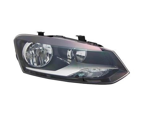 Headlight right H7+H7 including actuator 5829962 Van Wezel
