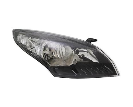Headlight right H7+H7 including ADJUSTING MOTOR BLACK 4377964 Van Wezel