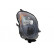 Headlight right H7+H7 including ADJUSTING MOTOR Smoked 0177964 Van Wezel