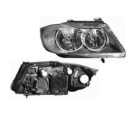 Headlight right H7+H7 type Valeo 0657962 Van Wezel, Image 2