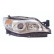 Headlight right H7+HB3 +ElektrischReg. 5136962 Van Wezel