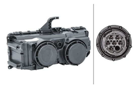 Headlight, right, halogen 1LB 247 011-081 Hella, Image 2
