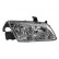 Headlight right to '03 H7+H1 3319962 Van Wezel
