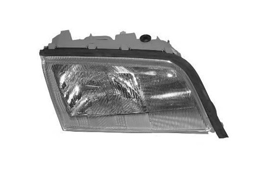 Headlight right to '97 H1+H1+H3 3030962 Van Wezel