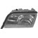 Headlight right to '97 H1+H1+H3 3030962 Van Wezel, Thumbnail 3