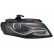 Headlight right until '06/10 XENON D3S+LED 0327986 Van Wezel