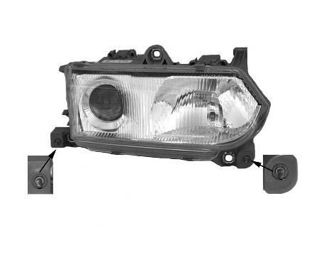 Headlight right until '99 +/- ELECTRICAL CONTROL 0145962 Van Wezel
