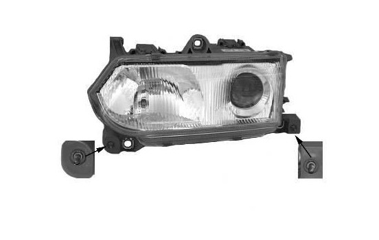 Headlight right until '99 +/- ELECTRICAL CONTROL 0145962 Van Wezel, Image 3