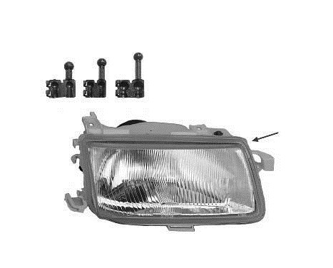 Headlight right until 9/'94 +/-Eleft REG. 3734942 Van Wezel