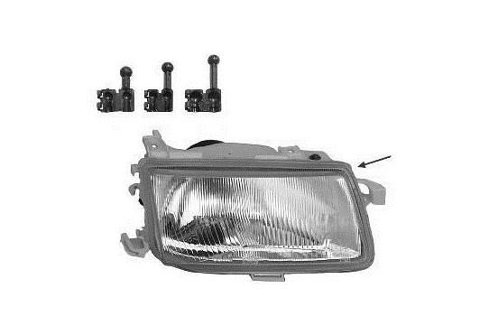 Headlight right until 9/'94 +/-Eleft REG. 3734942 Van Wezel