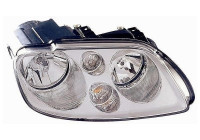 Headlight right with flashing light 2 X H7 Chrome with motor 5856962 Van Wezel