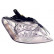 Headlight right with flashing light H1+H7 + Electric Motor 1862964 Van Wezel, Thumbnail 2