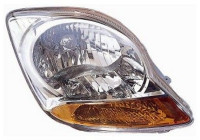 Headlight right with flashing light H4 + Electric Motor 0807962 Van Wezel