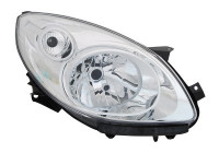 Headlight right with flashing light H4 including STELMOTOR Chrome 4371964 Van Wezel
