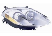 Headlight right with flashing light up to '10 H1+H1 including actuator 1629962 Van Wezel