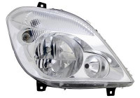 Headlight right with FOG LIGHT HOLE 3xH7 including MOTOR 3077964 Van Wezel