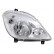 Headlight right with FOG LIGHT HOLE 3xH7 including MOTOR 3077964 Van Wezel