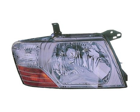 Headlight right with indicator +ELECTRICReg. CHROME 3244962 Van Wezel