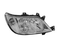 Headlight right with indicator from 09/'02+ H7+H3 without FOG LIGHT HOLE 3076966 Van Wezel