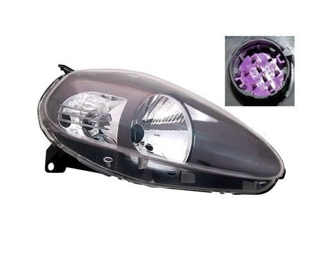 Headlight right with indicator from 11/'08 H4 Smoked 1624968 Van Wezel, Image 2
