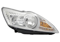 Headlight right with indicator H1+H7 Aluminum +Elinks Mot. 1866962 Van Wezel