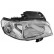 Headlight right with indicator H4 4914962 Van Wezel