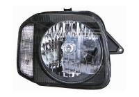 Headlight right with indicator H4 5235962 Van Wezel