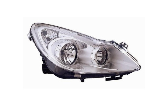 Headlight right with indicator H7+H1 3750962 Van Wezel