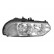 Headlight right with indicator H7+H1 not for GTA 0156962 Van Wezel