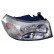 Headlight right with indicator INSIDE CHROME 1898962 Van Wezel