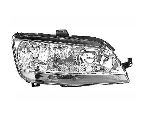 Headlight right with indicator until 11/'05 H1+H7 1623962 Van Wezel
