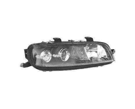 Headlight right with indicator until 6/'01 2XH7 +H3 1620964 Van Wezel
