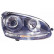 Headlight right with indicator XENON D2S+H7 5894986 Van Wezel
