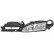 Headlight right without HEIGHT ADJUSTMENT ELECT.2XH1 1825942 Van Wezel, Thumbnail 3