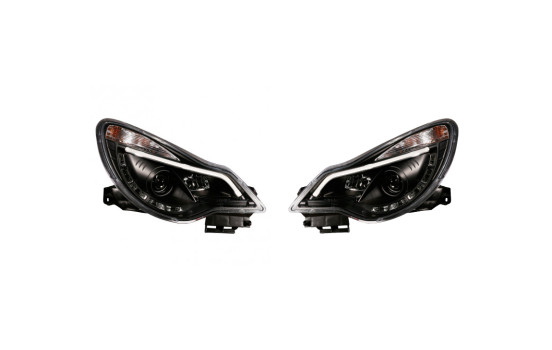 Headlight set suitable for Opel Corsa D 2011-2014
