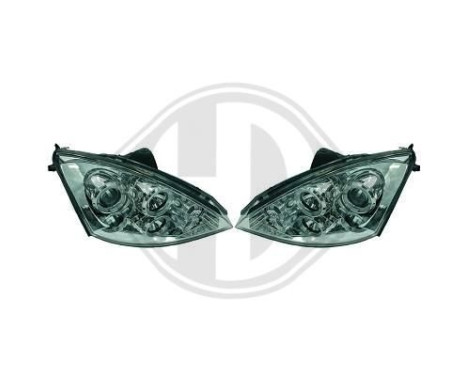 Headlights Ford Focus 2001-2004 Chrome 1415480 Diederichs, Image 2