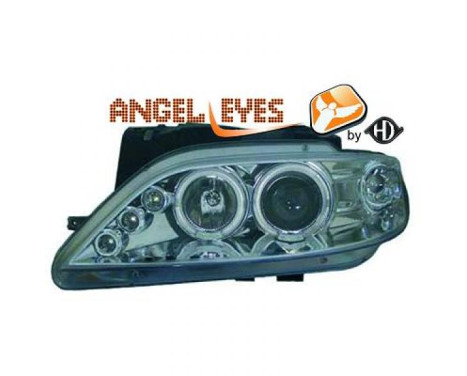 Headlights suitable for Citroen Xsara 1997-2000 Chrome Angel Eyes 4070480 Diederichs, Image 2