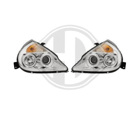 Headlights suitable for Ford Ka 1996- Chrome 1460380 Diederichs, Image 3