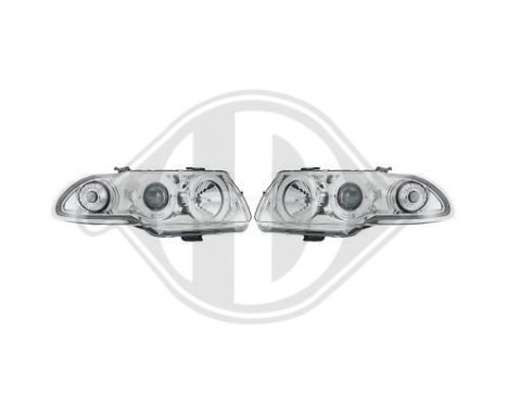 Headlights suitable for Opel Astra F 7/1994-5/1998 Chrome 1804280 Diederichs, Image 2