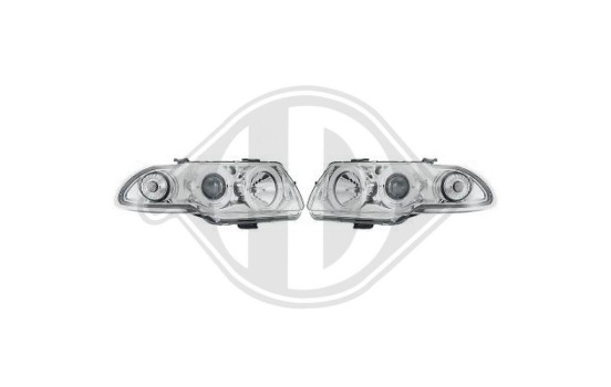 Headlights suitable for Opel Astra F 7/1994-5/1998 Chrome 1804280 Diederichs, Image 2