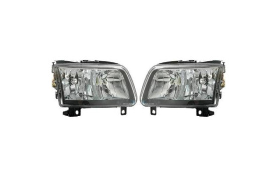 Headlights suitable for Volkswagen Polo 6N2 99-01 Black 2204280 Diederichs