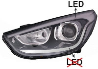 Left headlight with flashing light 8262961 Van Wezel