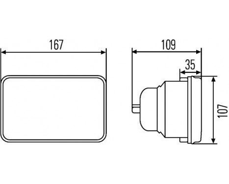 Optics, headlight 1AB 003 177-071 Hella