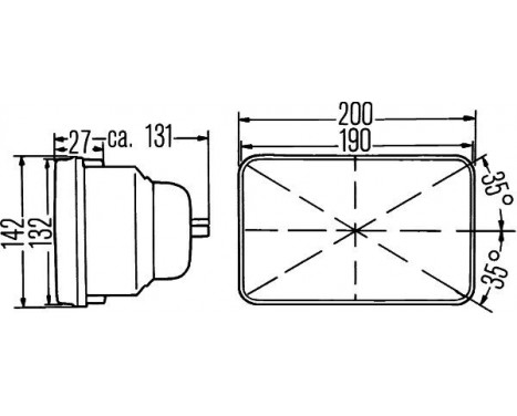 Optics, headlight 1AE 003 427-021 Hella, Image 2