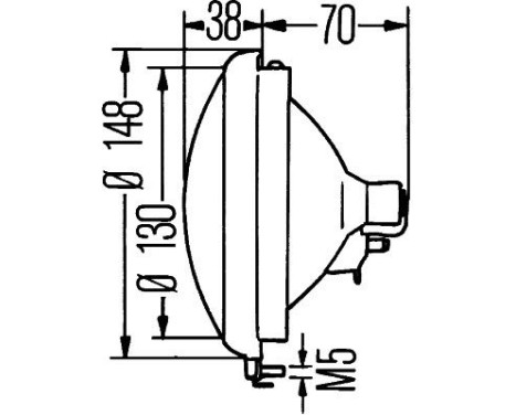 Optics, headlight 1S3 001 442-001 Hella