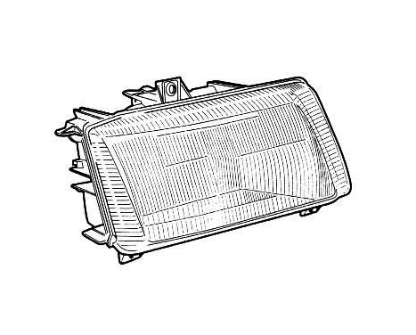 Right headlight up to '00 +/- ELECTRICAL CONTROL 5826962 Van Wezel